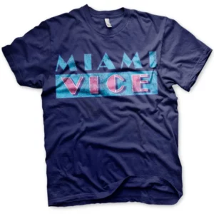 Miami Vice Distressed Logo T-Shirt